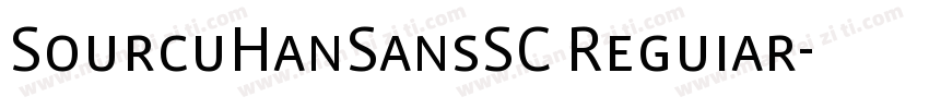 SourcuHanSansSC Reguiar字体转换